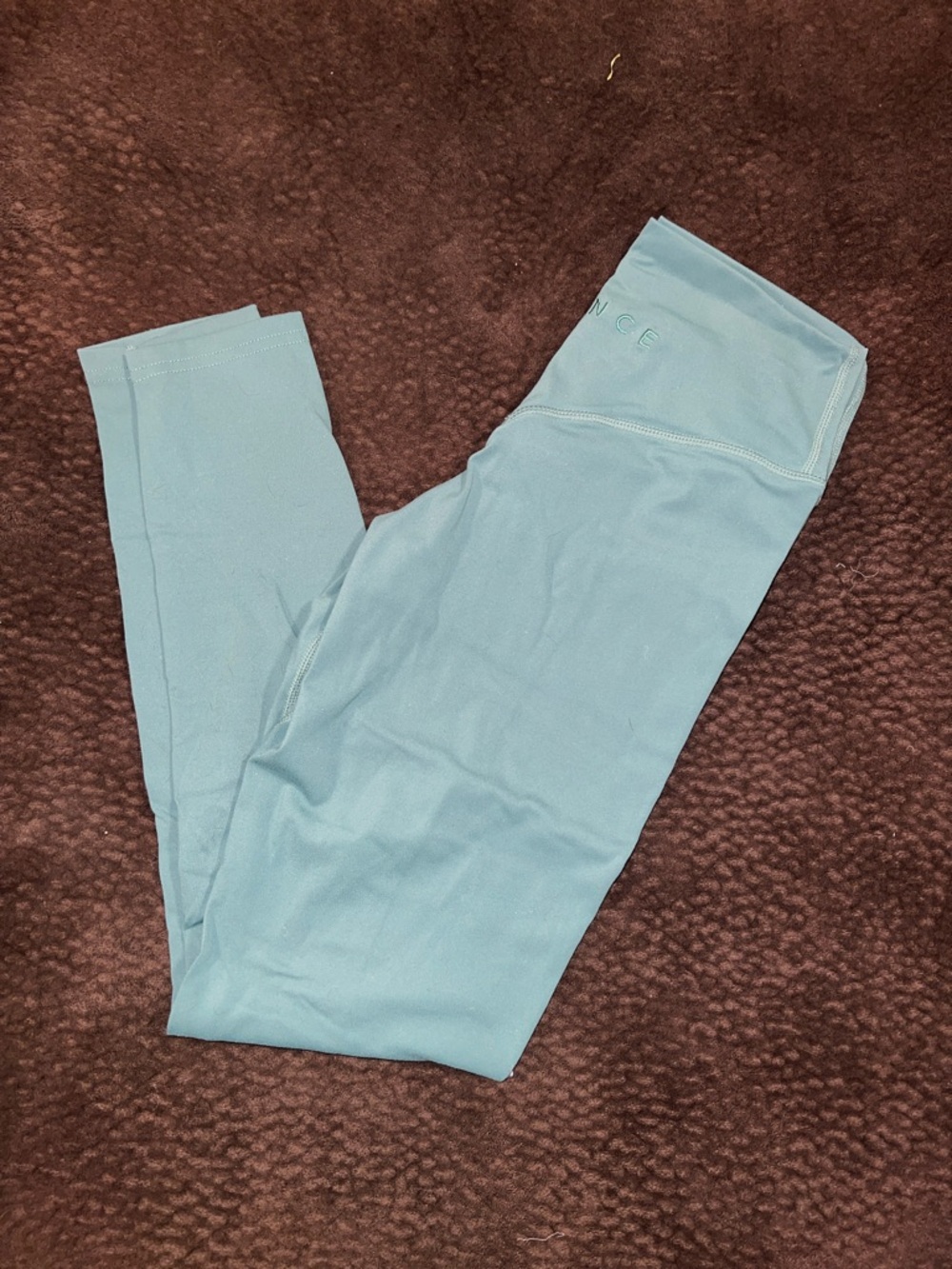 High-Rise Light Blue Women's Active Leggings